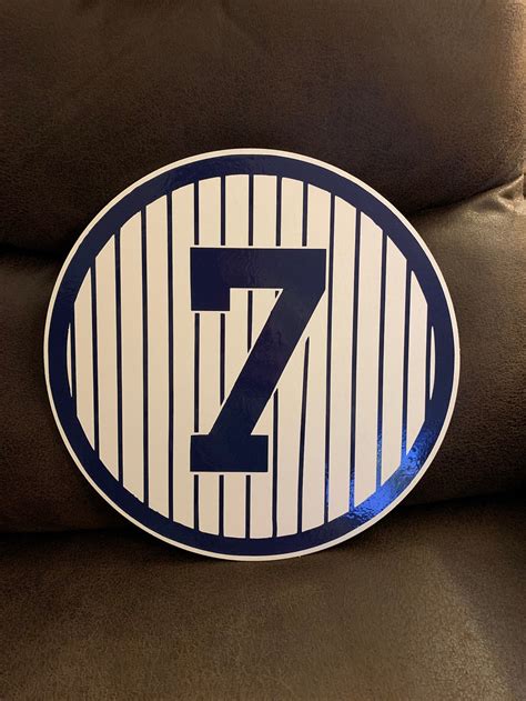 New York Yankees Retired Players Numbers Sign Your Choice Of Etsy