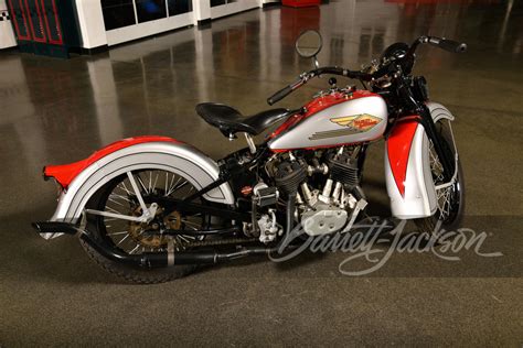 1934 Harley Davidson Rl 45 Motorcycle Rear 34 262183