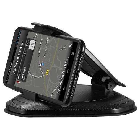 Univeral Dashboard Car Mount Cellphone Holder With Pad Clamshell Style