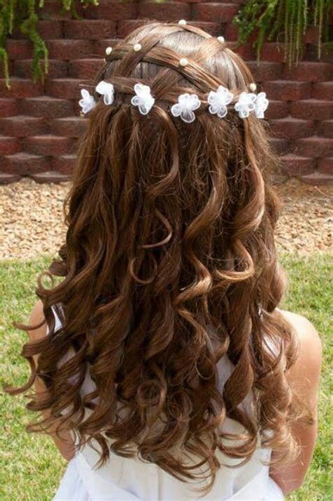 38 Super Cute Little Girl Hairstyles For Wedding Deer Pearl Flowers