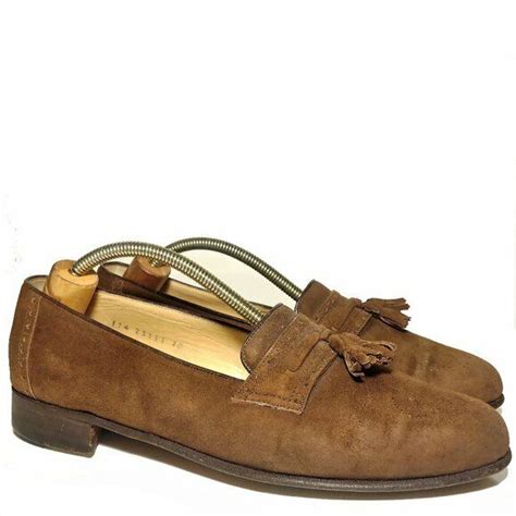 Vintage Stetson Shoe Co Bespoke Suede Tassel Loafer Gem