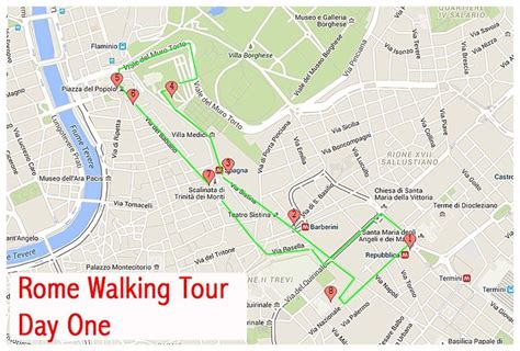 Travel Tuesday Rome Walking Tour Map Day One Journey Of Doing