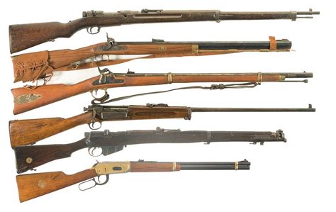 Six Long Guns A Wwi Arisaka Type 30 Model 1897 Bolt Action Rifle B