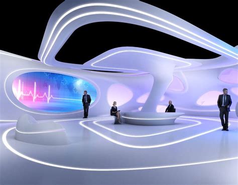 Tv Set Design Pop Design Booth Design Futuristic Interior