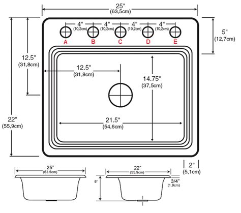 So, the standard size for your kitchen faucet is 1 3/8 inches wide. Single Bowl Kitchen Sinks - beautiful as porcelain strong ...