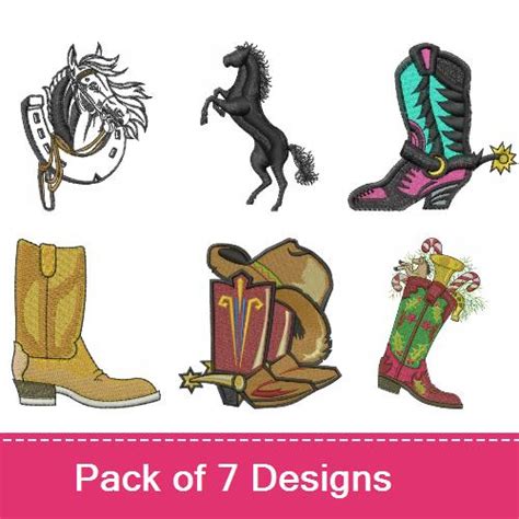 Western Decor Embroidery Design Pack By Machine Embroidery Designs