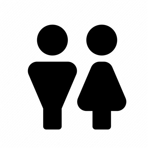 Unisex Man Woman Bathroom Couple Pair Toilet Icon Download On Iconfinder