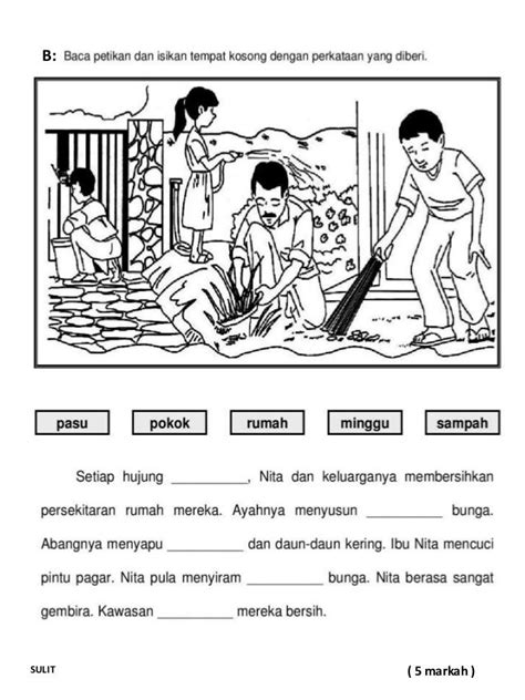 Latihan Bahasa Melayu Tahun 3 Penting Lembaran Kerja Bahasa Melayu