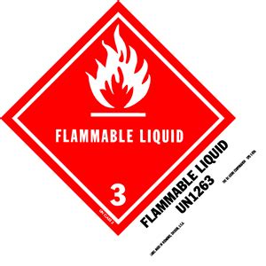Flammable Liquid Un Hazmat Paper Labels X