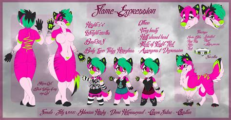 Fursona Ref By Flame Expression On Deviantart