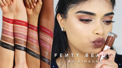 Fenty Beauty New Stunna Lip Paint Lip Swatches For Medium And Indian
