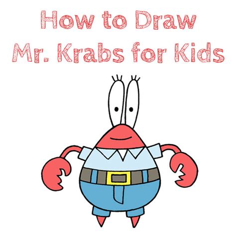 How To Draw Mr Krabs For Kids How To Draw Easy