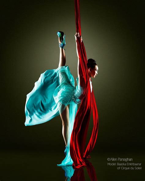 Playing With The Red Silks Baaska Enkhbaatar Of Cirque Du Soleil By