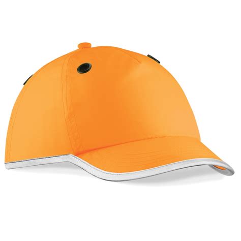 Baseball Bump Cap Scalp Protector Hi Vis Orange