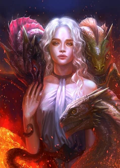 Game Of Thrones Daenerys Targaryen An Art Print By Silvia Caballero