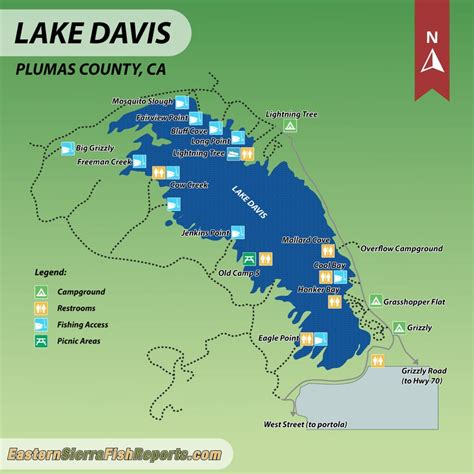 Lake Davis Fish Reports And Map