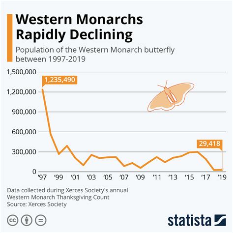 Western Monarchs Rapidly Declining