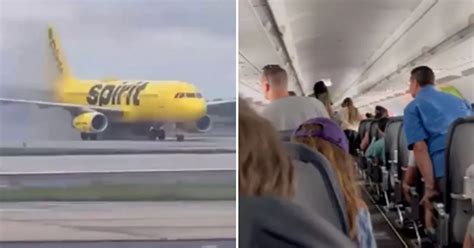 Terror As Spirit Airlines Flight Erupts Into Flames With Passengers