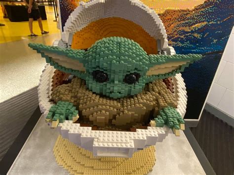 Feel The Force With This Baby Yoda Display Now At The Lego Store In