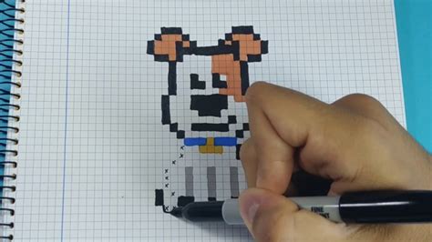 Como Dibujar A Max De Mascotas Pixel Art Youtube