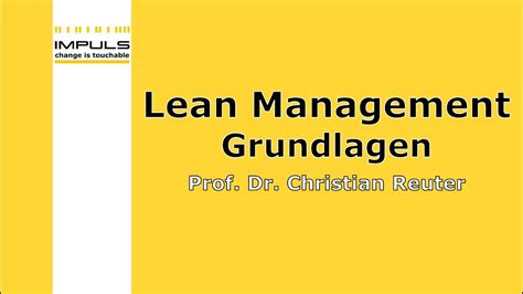 There are some conflicting opinions in some circles regarding the exact definition of lean management and what it encompasses. Lean Management Webinar - Grundlagen Lean Management - YouTube