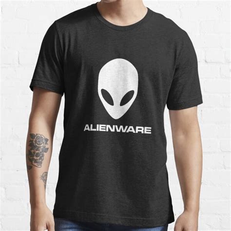 Alienware Dell Gaming Logo White Essential T Shirt T Shirt For Sale