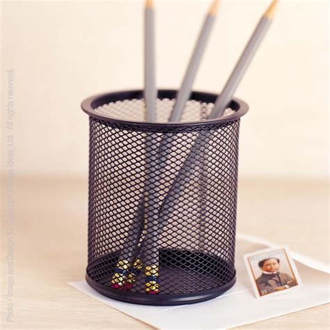 Let zoro supply your desk organizer, desktop file organizer, file sorter, pen. MeshWorks® pencil cup (black) in 2021 | Pencil cup, Mesh ...