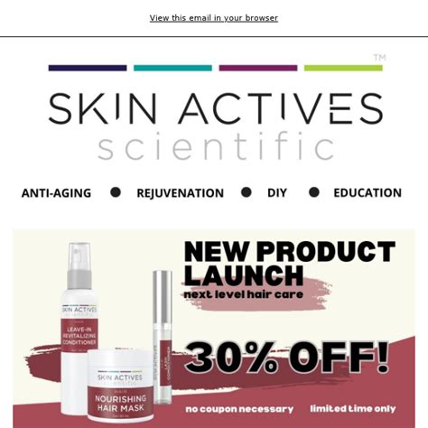 New Product Launch 30 Off For A Limited Time Skin Actives Scientific