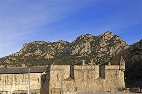 Walls Of Villefranche De Conflent Languedoc Roussillon Pyrenees