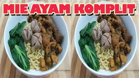 Mie ayam ceker ala solo. RESEP MIE AYAM KOMPLIT ALA RUMAHAN - YouTube