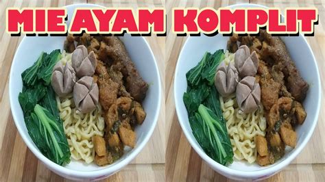 Kalau di pontianak, bentuk mienya lebar seperti kwetiau. RESEP MIE AYAM KOMPLIT ALA RUMAHAN - YouTube