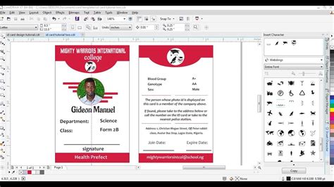 Id Card Tutorial For Coreldraw How To Design Id Card With Coreldraw
