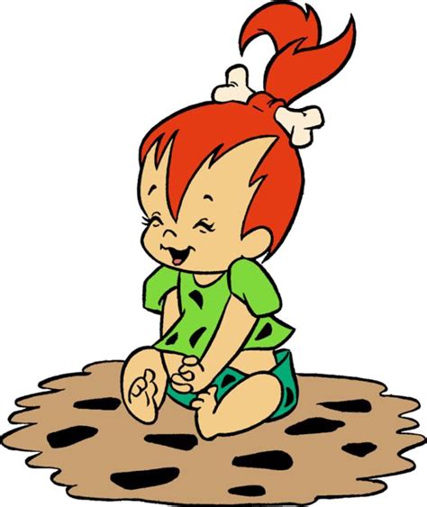 Pebbles Flintstones 225 Round Button Flintstone Cartoon Cartoon