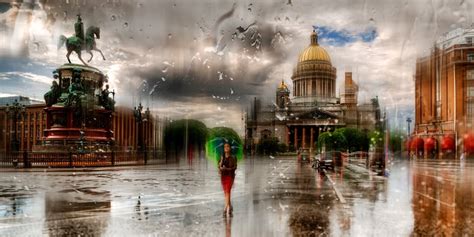 Rainy Saint Petersburg Photo Art By Eduard Gordeev