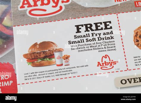 Arbys Sandwich Coupon Hi Res Stock Photography And Images Alamy