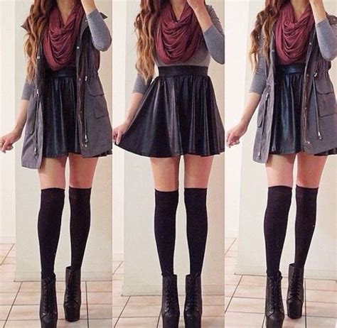 Black Boots Clothes Coat Cute Fashion Fashionable Girl Girly