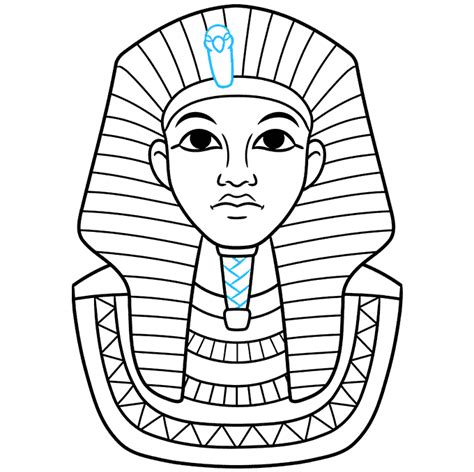 How To Draw King Tut Really Easy Drawing Tutorial