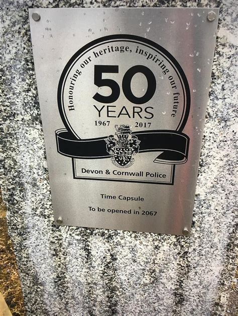 Police Celebrate 50 Year Anniversary With Time Capsule Burial The