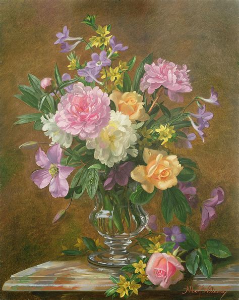 Buy original art worry free with our 7 day money back guarantee. Vase Of Flowers Painting by Albert Williams
