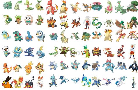 Sooo I Created This Collage Of All The Starter Pokémon And There