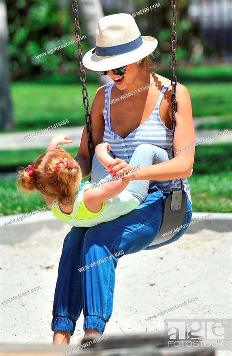 Jessica Alba Spends Quality Time With Her Daughter Haven At A Park In Beverly Hills Before