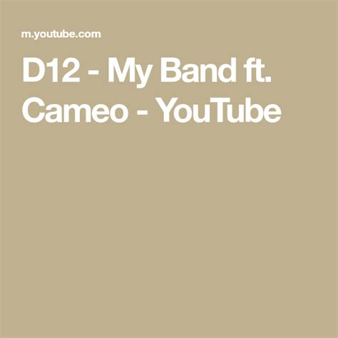 D12 My Band Ft Cameo Youtube D12 My Band Music Videos Shady