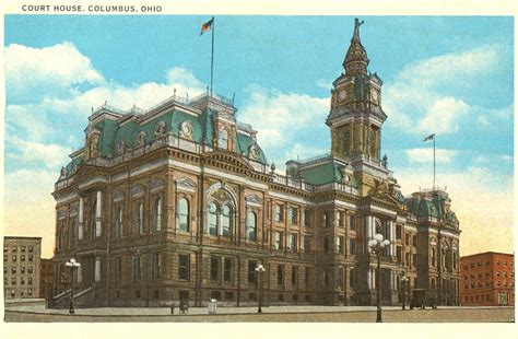 All Sizes Vintage Postcard Franklin County Courthouse Columbus