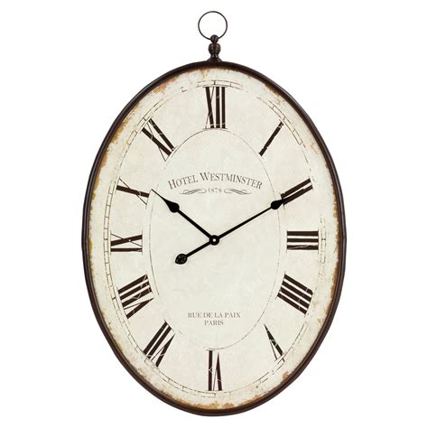 Aspire Home Accents Ines Large Oval 235 In Wall Clock