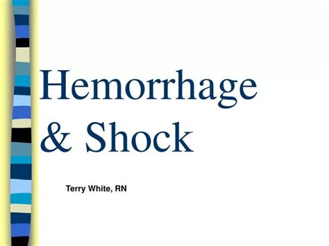 Ppt Hemorrhage And Shock Powerpoint Presentation Free Download Id