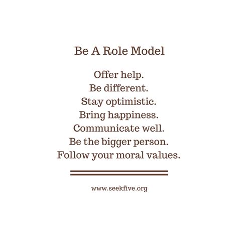 Yes You Can Be A Role Model Too Check Out The Article Tips For Being