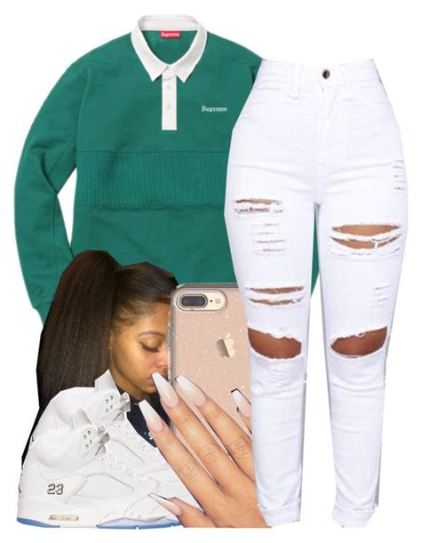 Supreme By Hoodxprincess Liked On Polyvore Swag Outfits For Girls Dope Outfits Urban