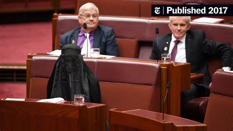 Australian Senator Wears Burqa In Parliament To Push For Ban The New