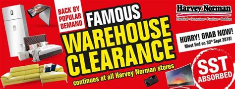 Check out all products available on our clearance page. Harvey Norman Famous Warehouse Clearance (until 30 ...