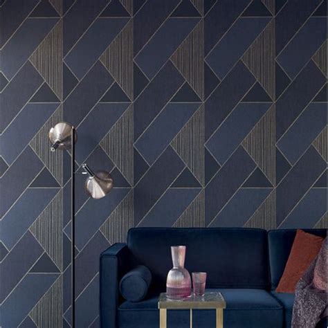 Art Deco Glam Geometric Wallpaper Lelands Wallpaper Geometric